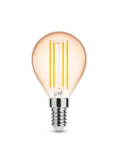 LED Filament lamp E14 fitting - G45 - 1800K zeer warm wit licht - 4W vervangt 33W