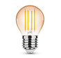 OP=OP LED Filament lamp E27 - G45 - 4W vervangt 33W - 1800K zeer warm wit licht