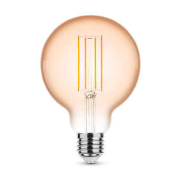 LED Filament lamp E27 fitting - G95 - 1800K zeer warm wit licht - 4W vervangt 33W