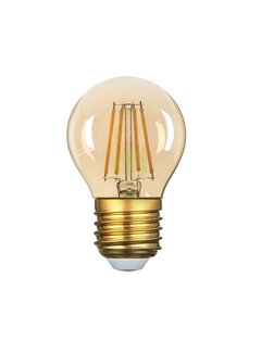 LED Filament lamp E27 fitting - G45 - 1800K extra warm wit licht - 4W vervangt 40W - dimbaar