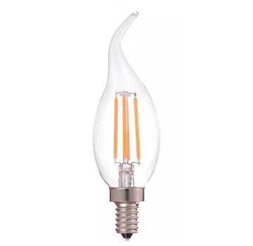 LED Filament lamp E14 fitting - C37 - 2700K warm wit licht - 5W vervangt 40W - dimbaar