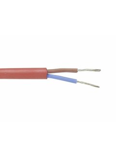 Aansluitsnoer per meter - 2x1.5mm² - Siliconenkabel - Brandwerend