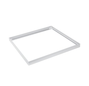 LED Paneel opbouw 60x60cm - 5cm hoog - Framesysteem Type B schroefloos - Wit aluminium