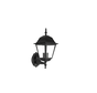 LED Wandlamp E27 fitting - IP44 Buitengebruik - Klassiek hoog - Zwart