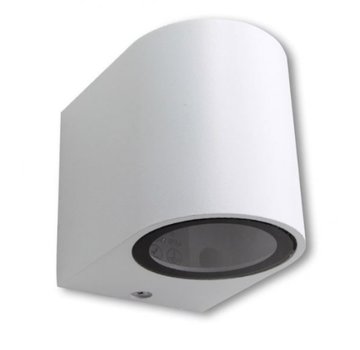 LED Wandlamp rond GU10 fitting - IP44 spatwaterdicht - wit