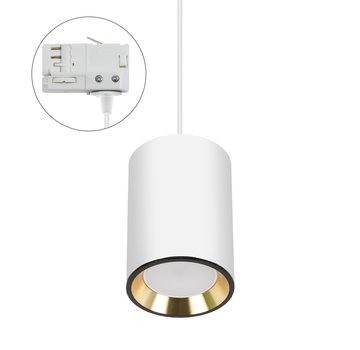 LED Railspot GU10  fitting - Universeel 3-Fase - Wit/Goud