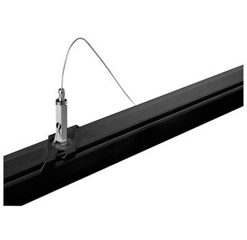 LED Railspot ophang systeem - 8 meter stalen draad - Zwart