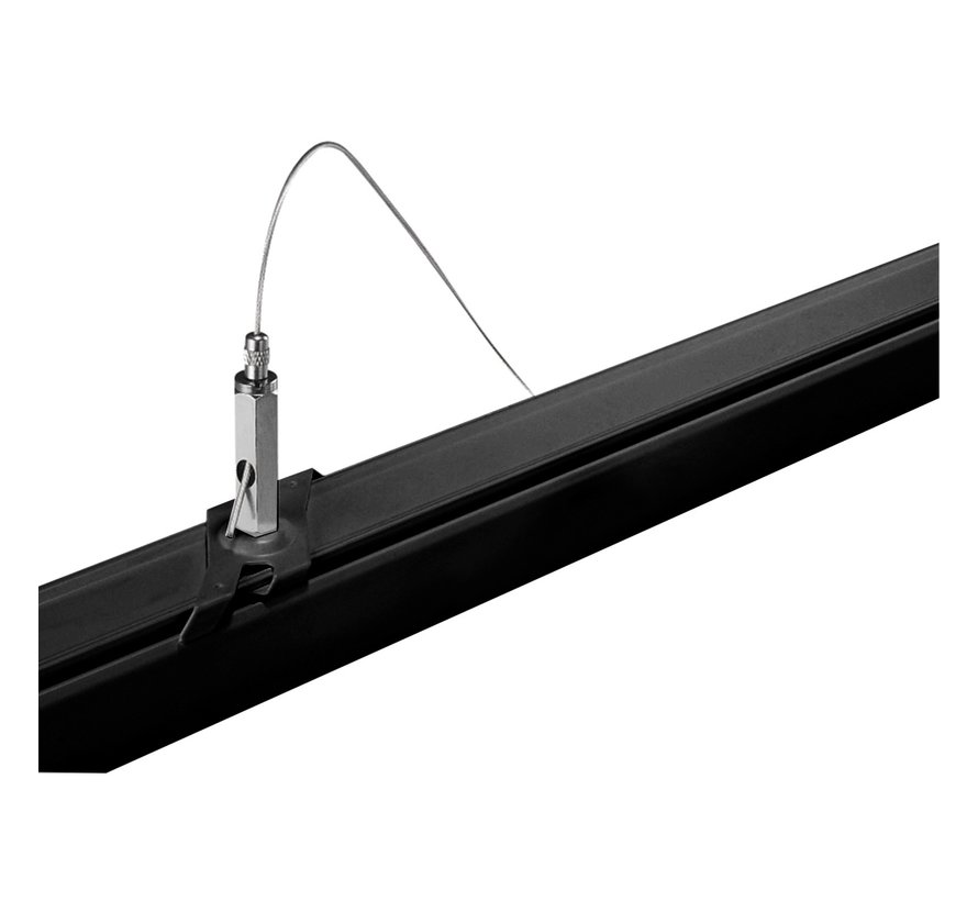 LED Railspot ophang systeem - 8 meter stalen draad - Zwart