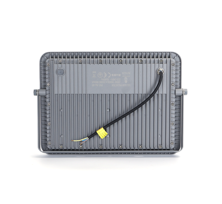 LED Breedstraler - 6000K daglicht wit - 200W vervangt 1800W - IP65 waterdicht - 18.000 Lumen