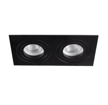 Kanlux LED Inbouwspot 2*G5,3 fitting - Zaagmaat 155*80mm - Mat zwart