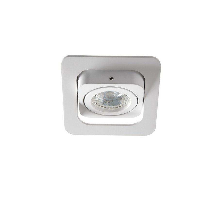 LED Inbouwspot GU10  fitting - Zaagmaat 80*80mm - Wit