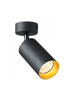 LED Plafondspot GU10 fitting - 1 verstelbare spot - Mat zwart