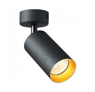 LED Plafondspot GU10 fitting - 1 verstelbare spot - Mat zwart