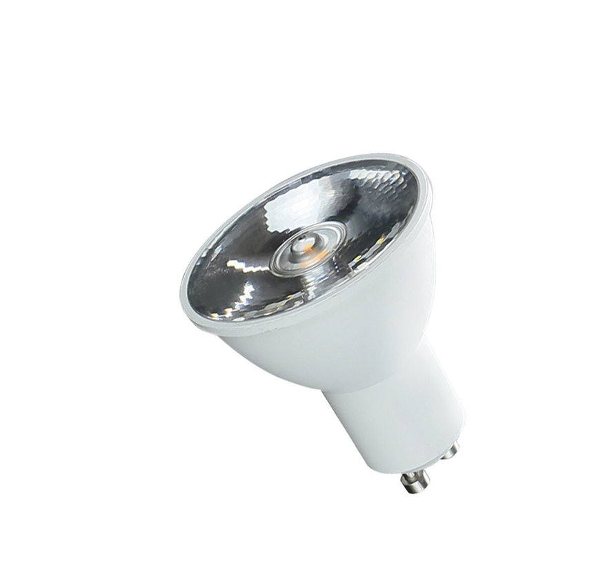 LED Spot GU10 fitting - 3000K warm wit licht - 6W vervangt 43W - 10°