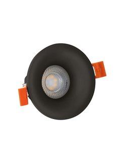 LED GU10 inbouwspot zwart rond - Enkelvoudig voor 1 LED GU10 spot - IP65