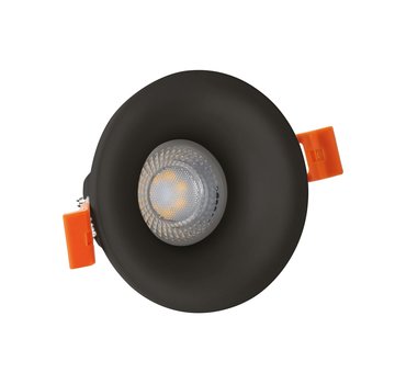LED GU10 inbouwspot zwart rond - Enkelvoudig voor 1 LED GU10 spot - IP65