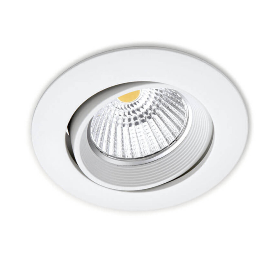 LED inbouwspot Dimbaar - 7W vervangt 70W - 2700K warm wit licht - Kantelbaar
