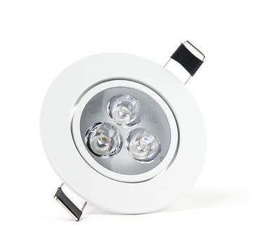 LED inbouwspot Dimbaar - 3W vervangt 25W - 4000K helder wit licht - Kantelbaar