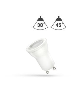 LED Spot GU10 fitting - 6000k daglicht wit - 2W vervangt 24W - 45° lichthoek