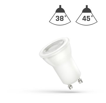 LED Spot GU10 fitting - 6000k daglicht wit - 2W vervangt 24W - 45° lichthoek