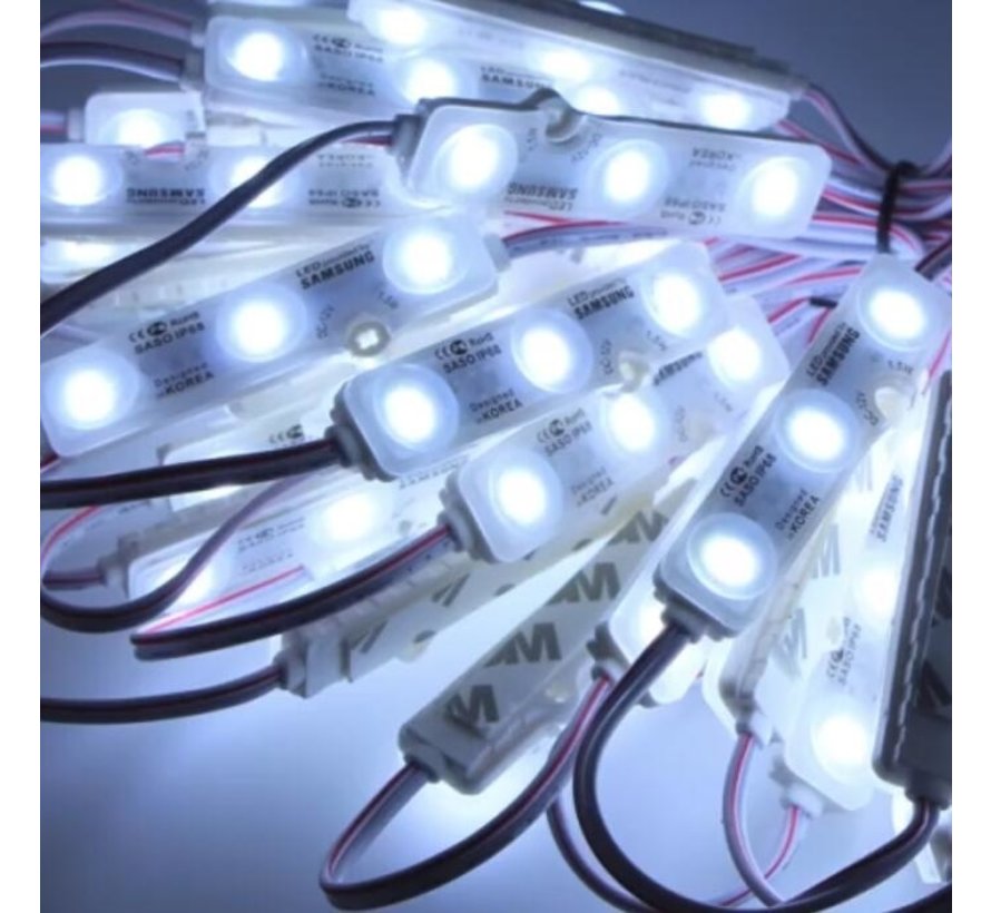 LED 10 stuks - 12V IP68 - 6500K Koud wit licht 0,72W Ledpanelendiscounter.nl