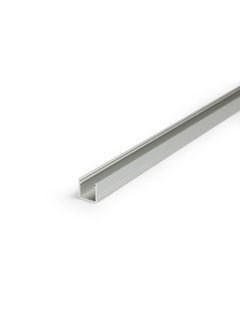 Aluminium profiel zilver - 1000*16*12 mm - U-profiel Diep