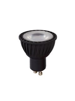 Lucide LED spot GU10 zwart dim to warm - 5W vervangt 30W - 2200K-3000K