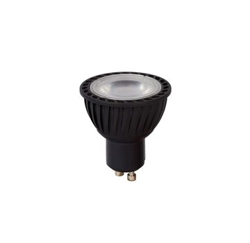 Lucide LED spot GU10 zwart dim to warm - 5W vervangt 30W - 2200K-3000K