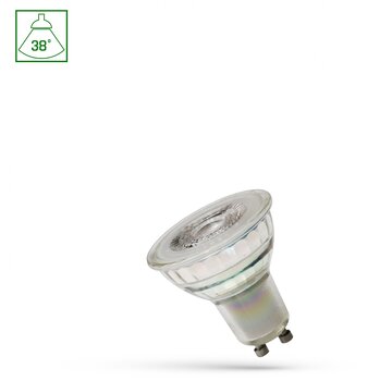 Spectrum Dimbare LED spot - GU10 5,5W - 3000K warm wit licht - Glazen behuizing