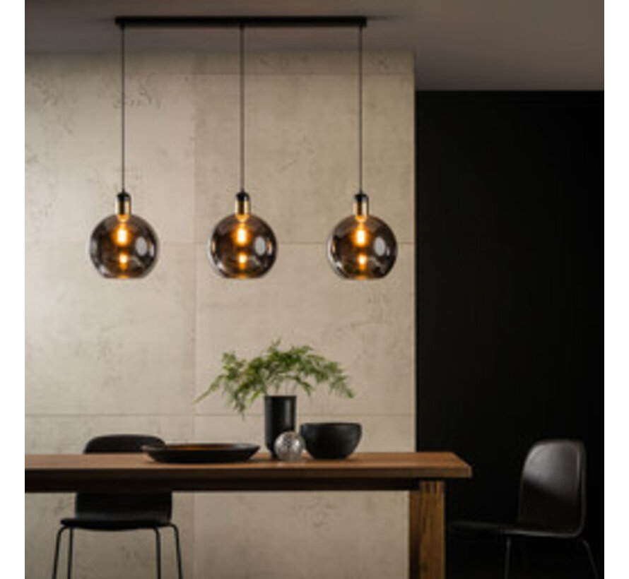 Lucide JULIUS - Hanglamp - 3xE27 - Fumé