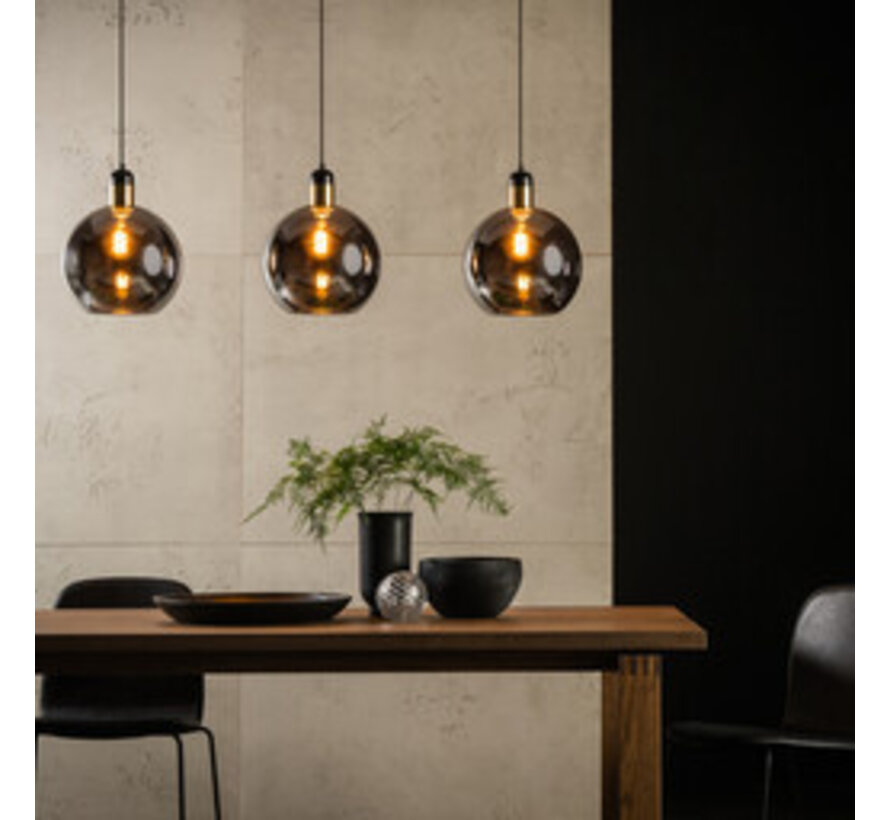 Lucide JULIUS - Hanglamp - 3xE27 - Fumé