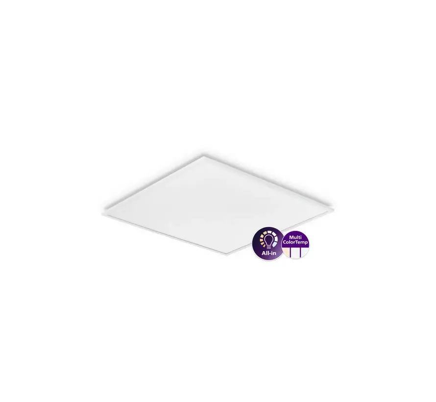 Philips LED Paneel - Ledinaire - RC065B - 34W - 3400lm - 840 Koel Wit  | 60x60cm - UGR <22