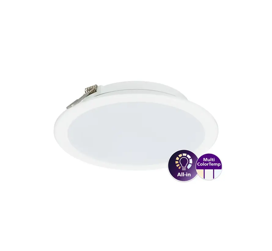 Philips LED Downlight Lediniare DN065B Meta lWit 12W 1200lm 110D - 830-840-865 CCT | 175mm - Zaagmaat 150mm - IP20