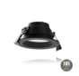 LED Downlight 113mm - Zwart - 10W  800Lm - 830-840-865 CCT | Zaagmaat 90mm incl. aansluitstekker 1.5m