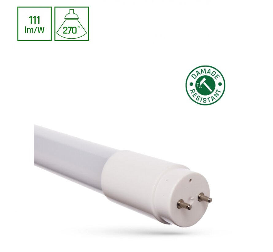 Spectrum LED Buis T8 Standard Output 9W 1000lm - 860 Daglicht | 60cm - Vervangt 18W