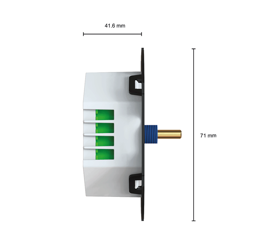 LED Universele Draai Dimmer - 500W - Fase aan- en afsnijding |  TRIAC RLC 0.3 - 500 Watt