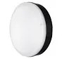 LED Wandlamp Bulkhead Surface Sensor - IP65 Ø250MM - Zwart - 10W 800Lm - 3000k 830 Warm wit | IK10 Daglichtsensorsor