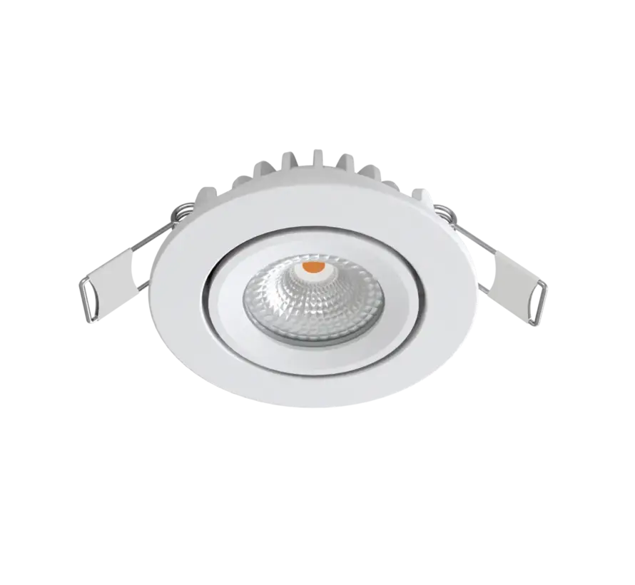 LED Mini Inbouwspot IP65 - Wit 62MM - 5W 450LM - 2700K 827 Warm Wit | Zaagmaat 52MM - Triac Dimbaar | Geschikt voor badkamer