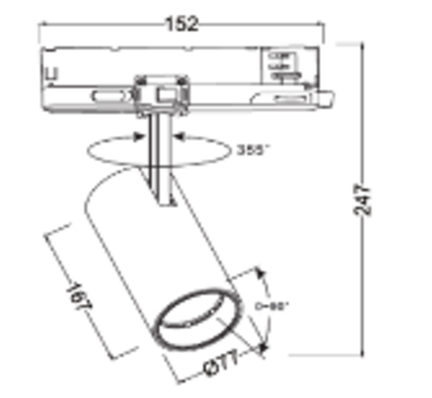 LED Railspot Lumicanto zwart 14-29W 1440-3200lm - Multi Color Switch | Beste Kleurweergave - 36°/60° bundel | 5 jaar garantie