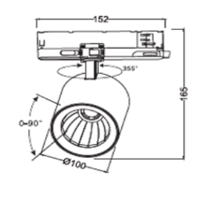 LED Railspot Lumicanto zwart 6-20W 600-2000lm - Multi Color Switch | Beste Kleurweergave - 36°/60° bundel | 5 jaar garantie