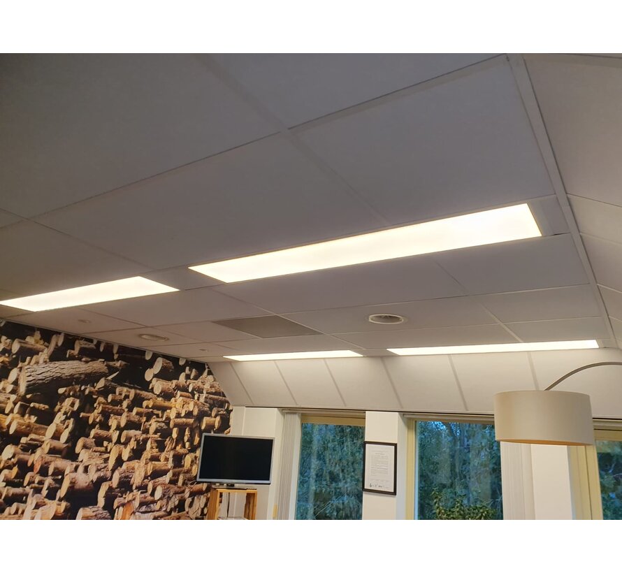 LED Paneel 150x30cm - Pro Slim Line - 40W 4000Lm - 3000K 830 Helder Wit | UGR22 Opaal - 5 jaar Garantie