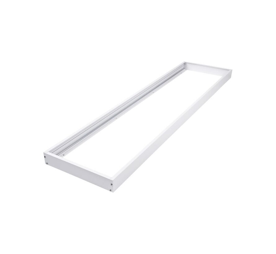 LED Paneel opbouw framesysteem - 150x30x5 cm - Wit aluminium