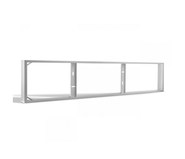 LCB LED LED Paneel opbouw framesysteem - Klik Systeem - 150x30x7 cm - Wit aluminium - Geschikt voor Backlit en Sidelit panelen