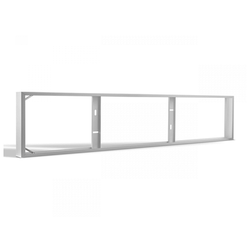 LCB LED LED Paneel opbouw framesysteem - Klik Systeem - 150x30x7 cm - Wit aluminium - Geschikt voor Backlit en Sidelit panelen