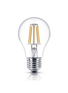 Spectrum LED Filament lamp Helder glas - E27 Fitting - Peer A60 - 3.8W  213Lm/ W - 3000K 830 warm wit | Energie label A