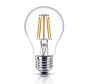LED Filament lamp Helder glas - E27 Fitting - Peer A60 - 3.8W  213Lm/ W - 3000K 830 warm wit | Energie label A