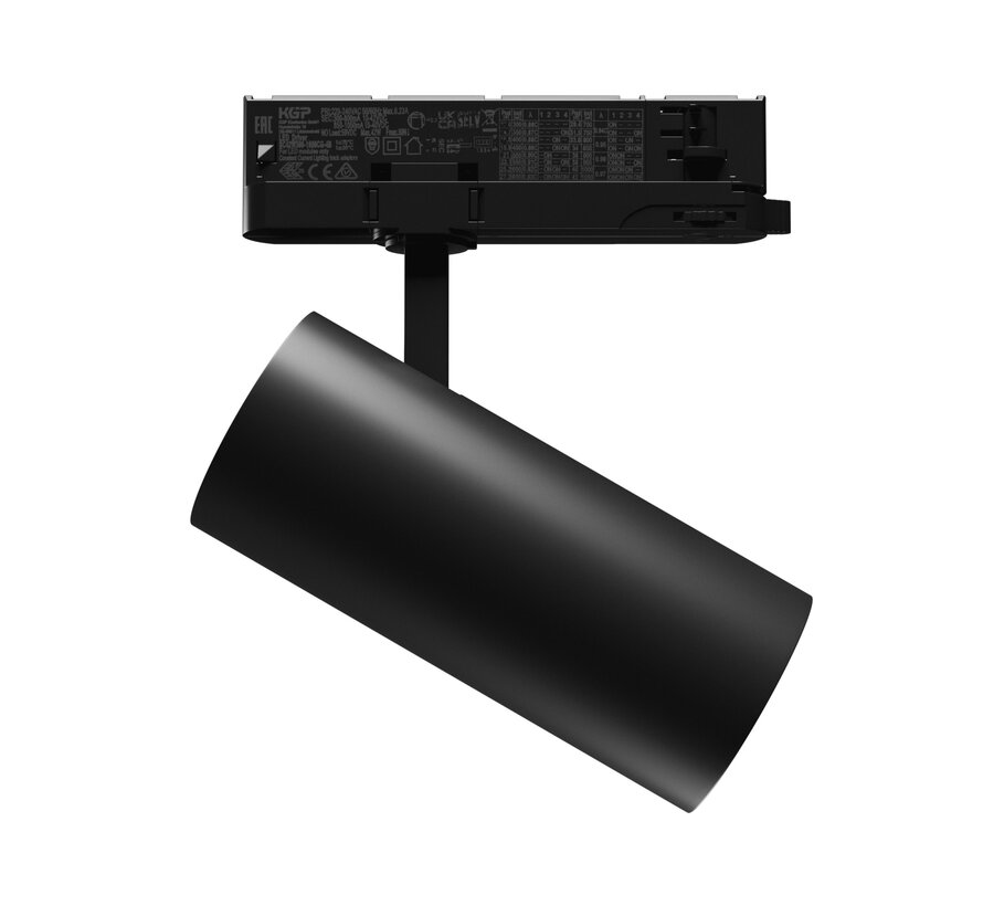 LED Railspot 3F - Andromeda Zwart - 111Lm / W - 15W - 27W Multi Lumen Switch | 3000K 930 Warm Wit - 5 jaar garantie