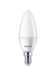 Philips LED lamp kleine fitting E14 kaars 6500K 5W - Melkglas