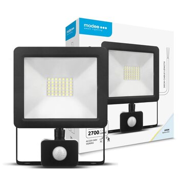 LED Floodlight met bewegingssensor - 30W vervangt 270W - Lichtkleur optioneel - 3 jaar garantie
