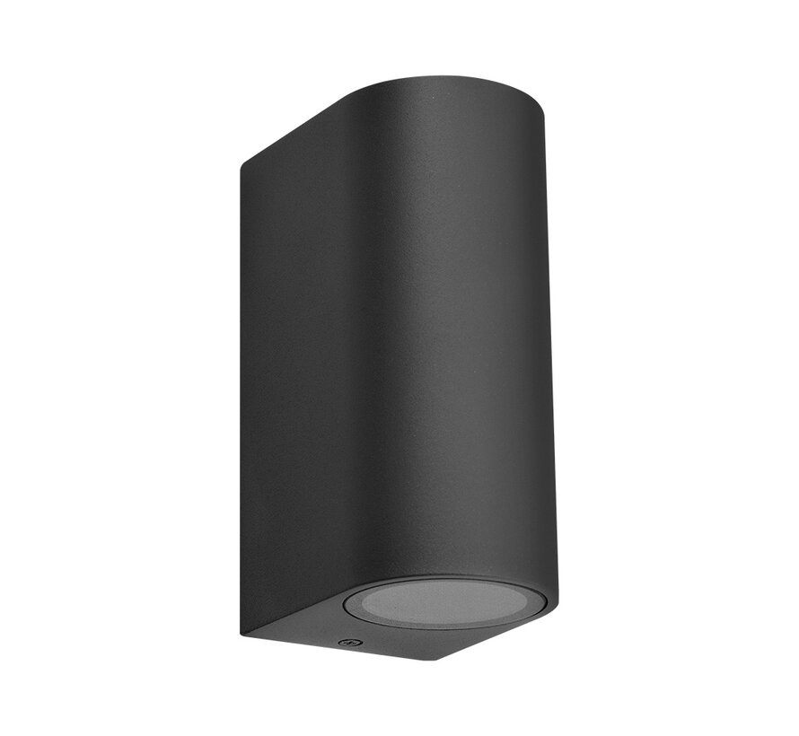 LED Wandlamp GU10 fitting - IP65 Waterdicht - Up Down - Zwart